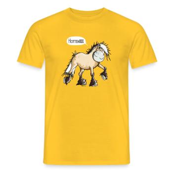 Hottehüüü Norweger - Männer T-Shirt - Gelb - Vorne - AI Model Male 178 dark (178cm)