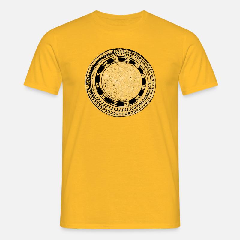 Dekor Gully Deckel - Männer T-Shirt - Gelb