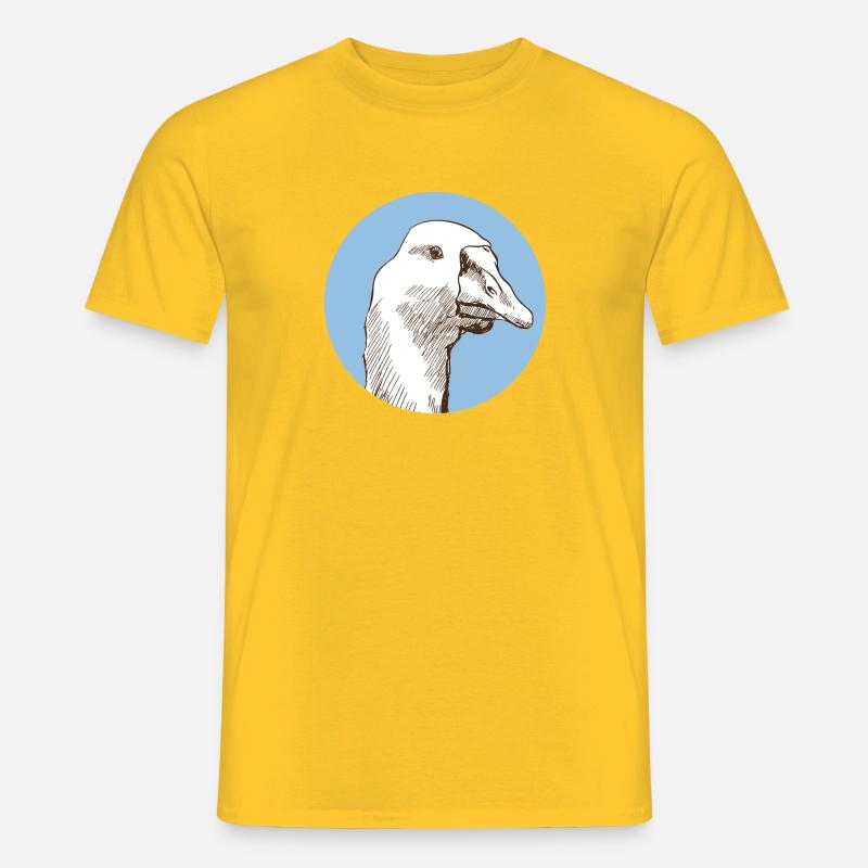 Gans - Männer T-Shirt - Gelb