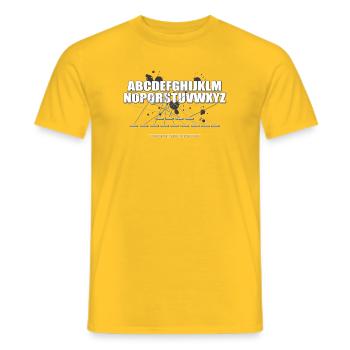 The Quest - Stay Different - T-shirt homme - jaune - Devant - AI Model Male 178 dark (178cm)