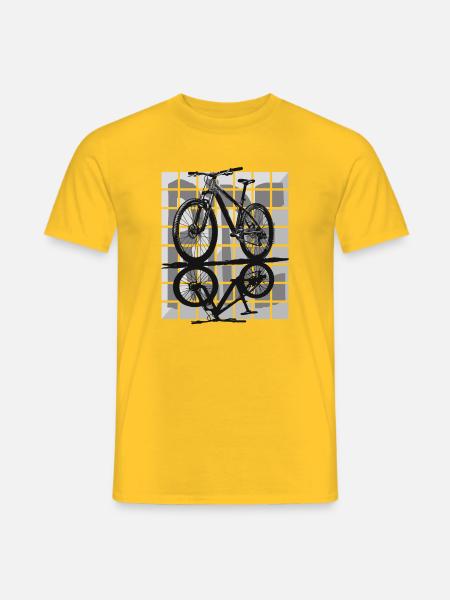 Minimalism and control – Hardtail MTB - Men's T-Shirt - yellow