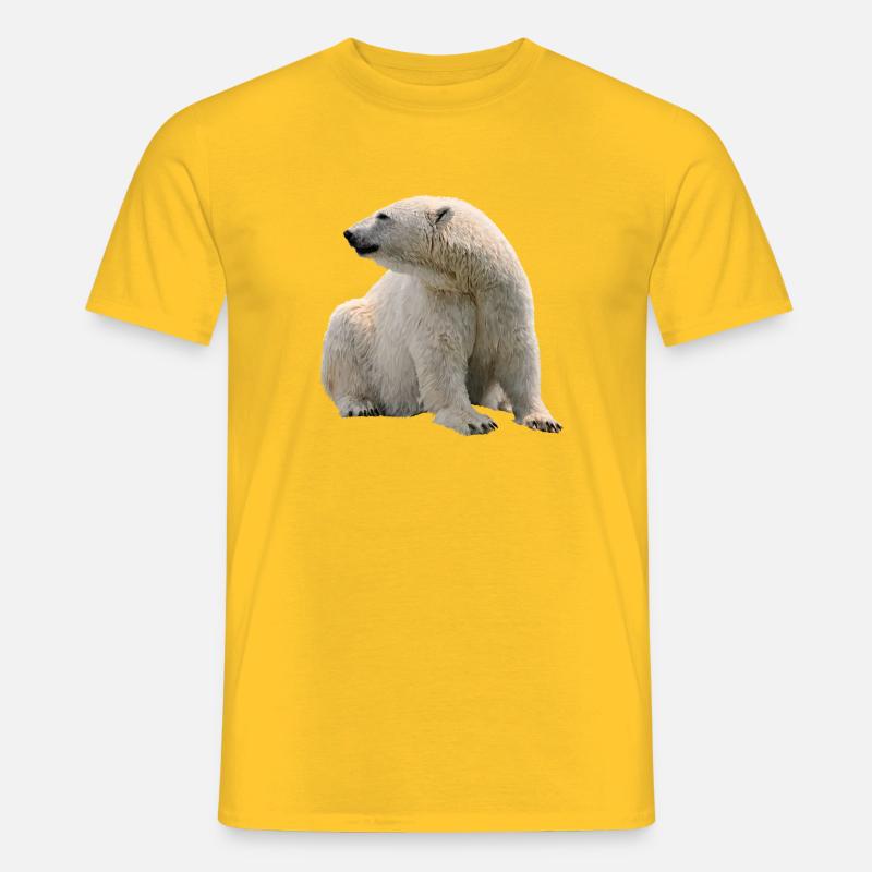 Eisbär - Männer T-Shirt - Gelb