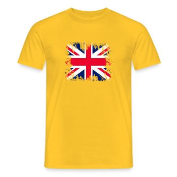 Inglaterra England - Men's T-Shirt - yellow - Front - AI Model Male 178 dark (178cm)