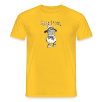Pas de bouc Mouton I Non Déclaration Fun Proverbes - T-shirt homme - jaune - Devant - AI Model Male 178 dark (178cm)