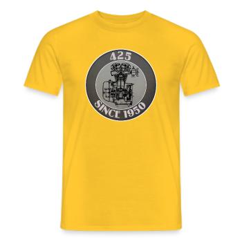 425 depuis 1950 - T-shirt homme - jaune - Devant - AI Model Male 178 dark (178cm)