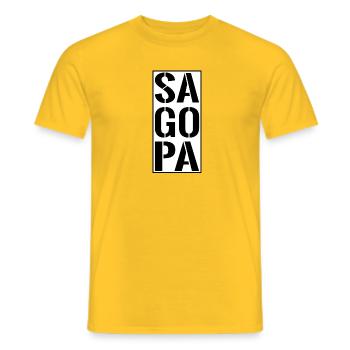 Sagopa Kajmer Rap Turkish Kafkef Gora - Men's T-Shirt - yellow - Front - AI Model Male 178 dark (178cm)