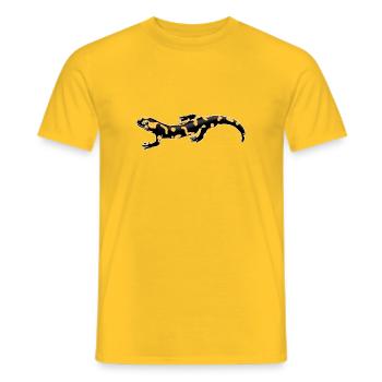 fire salamander - Men's T-Shirt - yellow - Front - AI Model Male 178 dark (178cm)