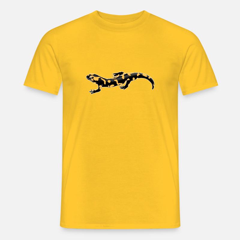 Feuersalamander - Männer T-Shirt - Gelb