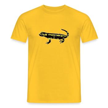 Feuersalamander - Männer T-Shirt - Gelb - Vorne - AI Model Male 178 dark (178cm)