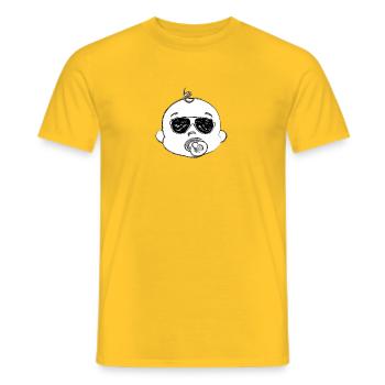 Geschenkidee, lustig, Familie, Baby, Spaß, cool, Weihnachten - Männer T-Shirt - Gelb - Vorne - AI Model Male 178 dark (178cm)
