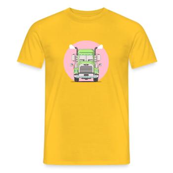 Truck Trucks Laster - Männer T-Shirt - Gelb - Vorne - AI Model Male 178 dark (178cm)