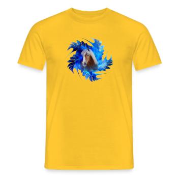 Haflinger Ibiza - Männer T-Shirt - Gelb - Vorne - AI Model Male 178 dark (178cm)