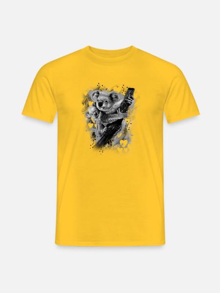 Koala - Männer T-Shirt - Gelb