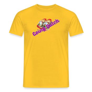 Going Dutch - Männer T-Shirt - Gelb - Vorne - AI Model Male 178 dark (178cm)
