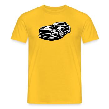 GT 500 - T-shirt homme - jaune - Devant - AI Model Male 178 dark (178cm)