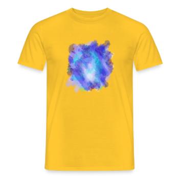 Aquarell malerei Meeresblau - Männer T-Shirt - Gelb - Vorne - AI Model Male 178 dark (178cm)