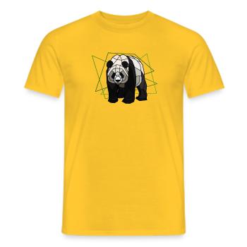 Großer Panda - Männer T-Shirt - Gelb - Vorne - AI Model Male 178 dark (178cm)