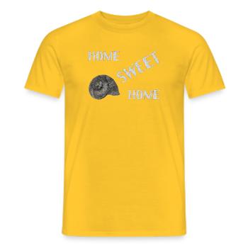 accueil sweet home - T-shirt homme - jaune - Devant - AI Model Male 178 dark (178cm)