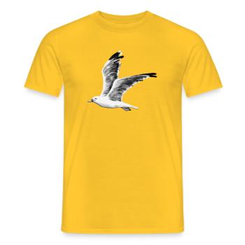 gull - Men's T-Shirt - yellow - Front - AI Model Male 178 dark (178cm)