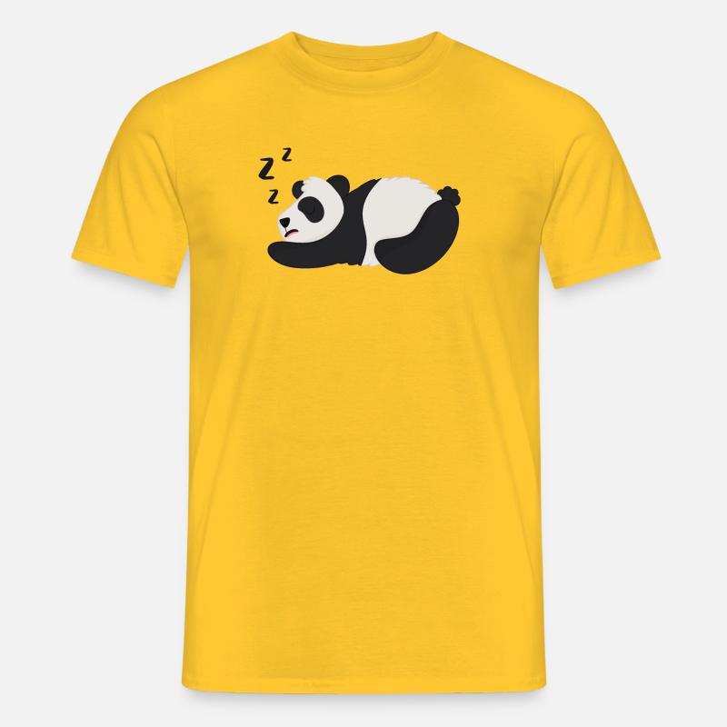 Panda Panda Karhu - Miesten T-paita - keltainen