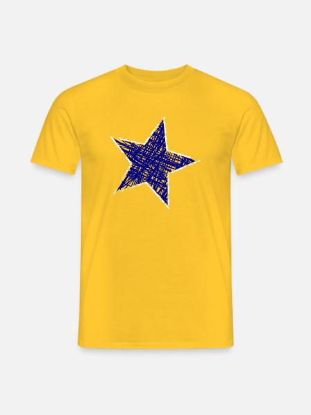 STERN. STERNE. STERN. STERNE. FEST. JAHRESTAG - Männer T-Shirt - Gelb