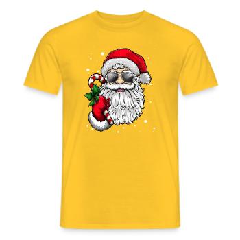 Santa Claus - Männer T-Shirt - Gelb - Vorne - AI Model Male 178 dark (178cm)