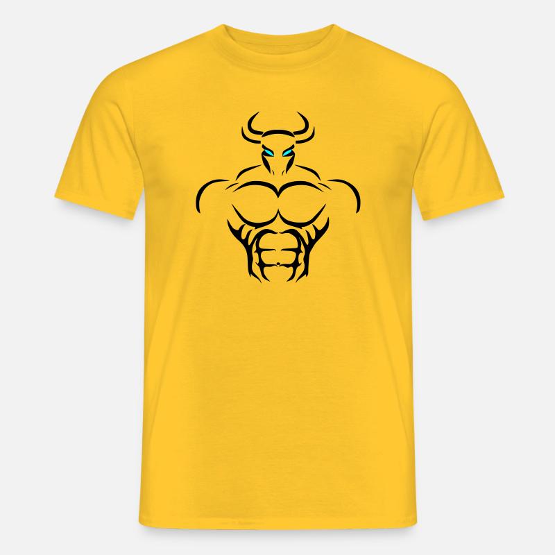 Alpha Taurus Deluxe - Männer T-Shirt - Gelb
