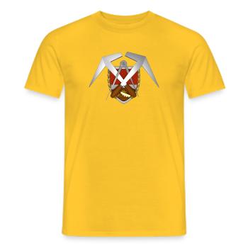 Handwerk Dachdecker Emblem - Männer T-Shirt - Gelb - Vorne - AI Model Male 178 dark (178cm)