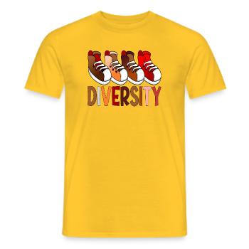 Sneakers Diversité - Sport - T-shirt homme - jaune - Devant - AI Model Male 178 dark (178cm)