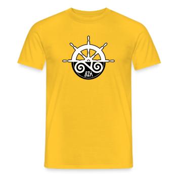 Brittany bzh - Men's T-Shirt - yellow - Front - AI Model Male 178 dark (178cm)