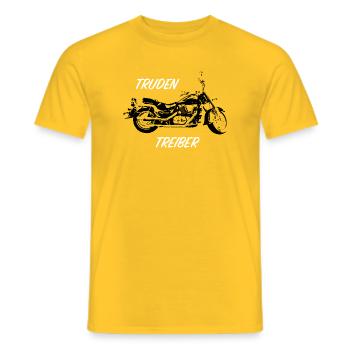 Truden Treiber Typo Duo - Männer T-Shirt - Gelb - Vorne - AI Model Male 178 dark (178cm)