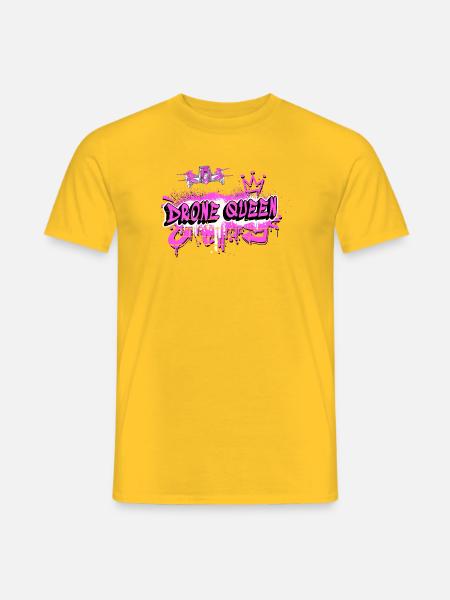 Drohnen Königin Design - Männer T-Shirt - Gelb