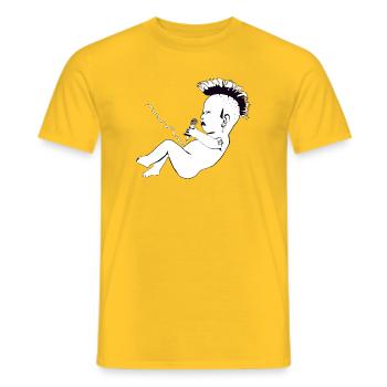 Les punks ne sont pas morts - T-shirt homme - jaune - Devant - AI Model Male 178 dark (178cm)