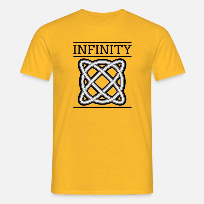 Infinity - Männer T-Shirt - Gelb