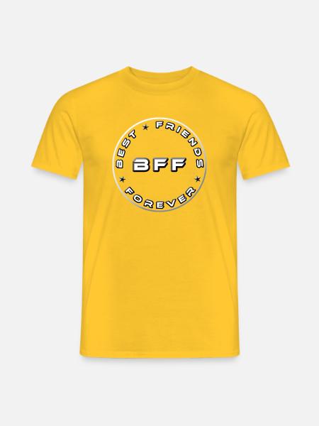 Beste Freunde bester Freund beste Freundin - Männer T-Shirt - Gelb
