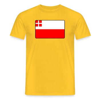 Province flag Utrecht flag Utrecht - Men's T-Shirt - yellow - Front - AI Model Male 178 dark (178cm)