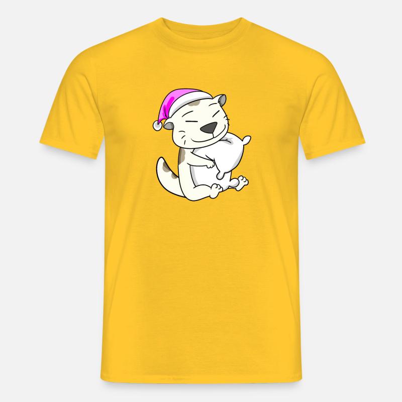 Chat race devon rex - T-shirt homme - jaune