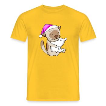 Katze Katzenrasse Burma-Katze - Männer T-Shirt - Gelb - Vorne - AI Model Male 178 dark (178cm)
