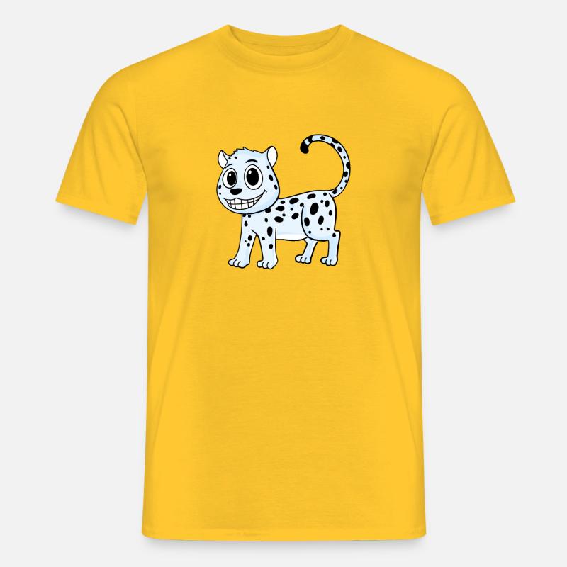 Snow Leopard Leopard - Men’s T-shirt - yellow