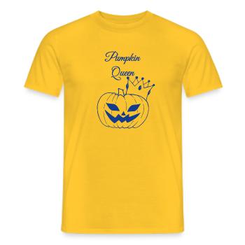 Reine de la citrouille - T-shirt homme - jaune - Devant - AI Model Male 178 dark (178cm)