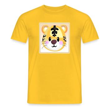 TIGER BABY KINDERGARTENKIND - Männer T-Shirt - Gelb - Vorne - AI Model Male 178 dark (178cm)