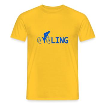 Cycling - T-shirt homme - jaune - Devant - AI Model Male 178 dark (178cm)