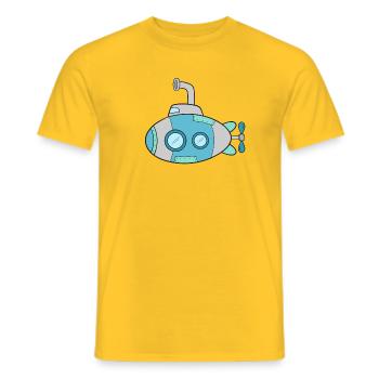 U-Boot - Männer T-Shirt - Gelb - Vorne - AI Model Male 178 dark (178cm)