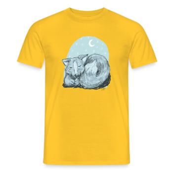 Vinja la louve - T-shirt homme - jaune - Devant - AI Model Male 178 dark (178cm)