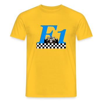 Grand Prix - Men's T-Shirt - yellow - Front - AI Model Male 178 dark (178cm)