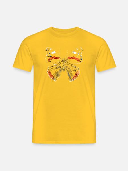 Schmetterling - Männer T-Shirt - Gelb