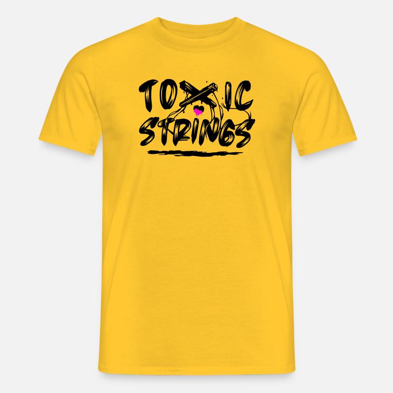Toxic Strings 2 Farben - Männer T-Shirt - Gelb