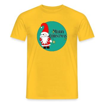 Merry Christmas - Männer T-Shirt - Gelb - Vorne - AI Model Male 178 dark (178cm)