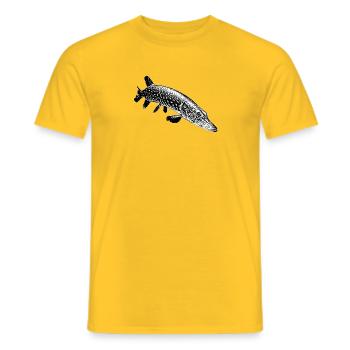 Brochet - T-shirt homme - jaune - Devant - AI Model Male 178 dark (178cm)