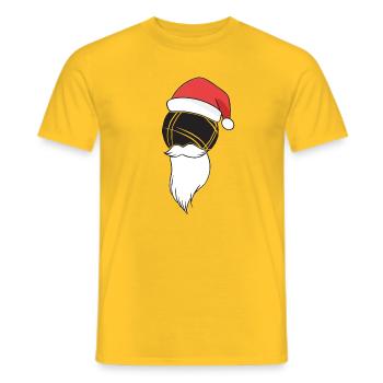 Boule Santa Tenue de pétanque pour Bouler pour boules - T-shirt homme - jaune - Devant - AI Model Male 178 dark (178cm)